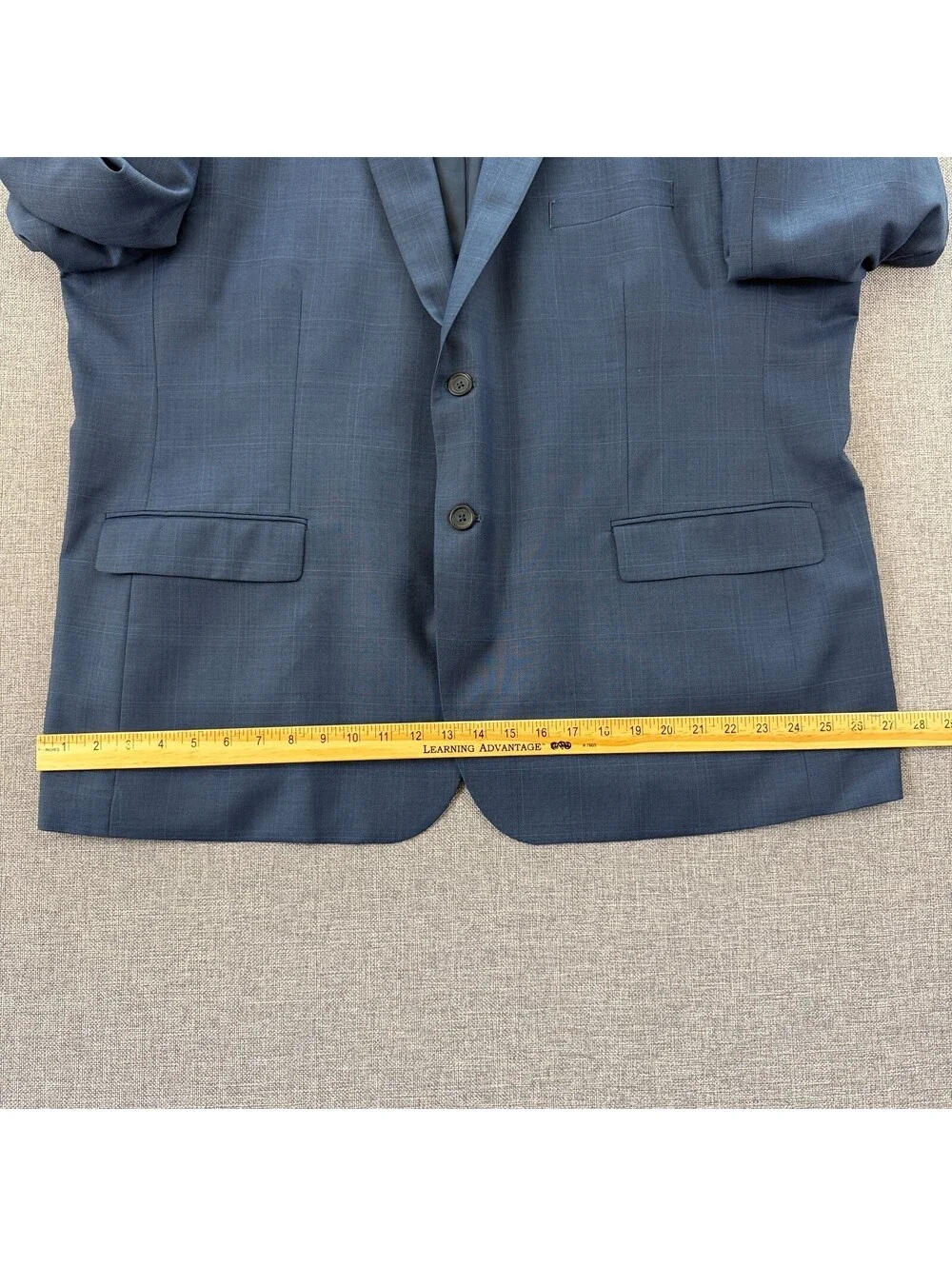 Pronto Uomo Platinum 52R Blue Plaid 2 Button Sport Coat Blazer Modern Fit